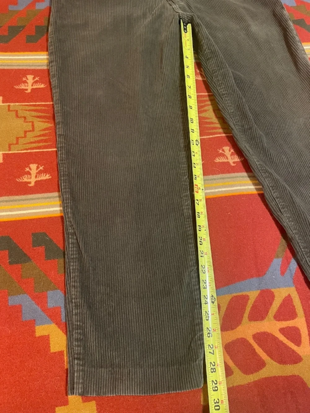 Vintage Y2K Union Bay Army Olive Green Corduroy Jeans Pants 34x29 Indie